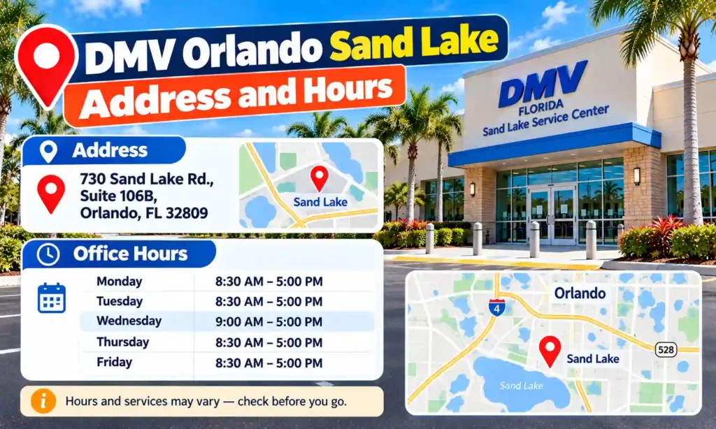 Dmv Florida. Check DMV Orlando Sand Lake: Schedule Appointment